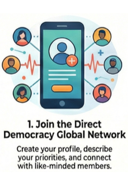 1. Join the Direct Democracy Global Network